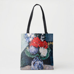 Bouquet med Little Delft, Paul Cezanne Tygkasse