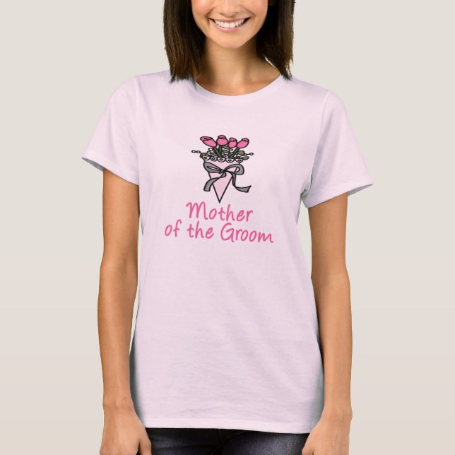 Bouquet Mor i Groom T-shirt (Framsida)