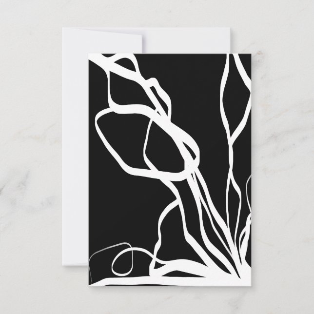 Bouquet Noir: Abstrakt Black & White (Framsida)