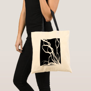 Bouquet Noir: Abstrakt Black & White Tygkasse
