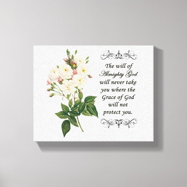 Bouquet of Bevacker Vit ros Canvas (Framsida)