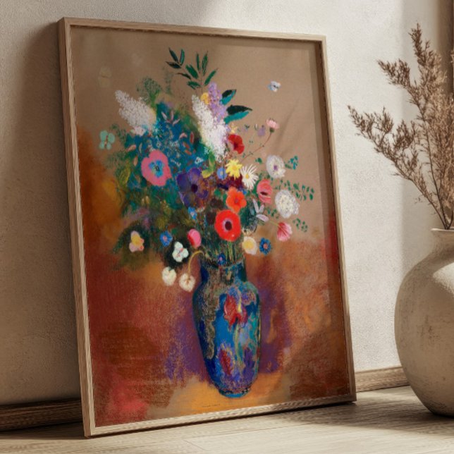 Bouquet of Flowers by Odilon Redon Still Life Poster (Skapare uppladdad)