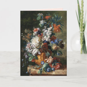 BOUQUET OF FLOWERS IN AN URN Valentine Day Helgkort