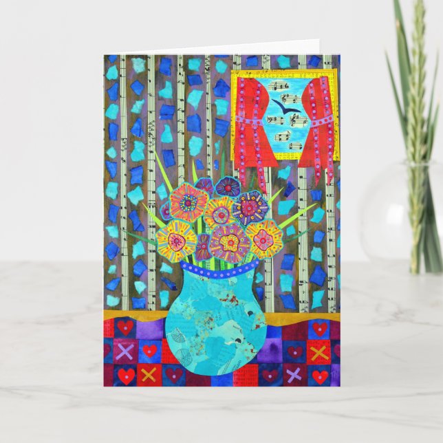 Bouquet of Happity Greeting Card Helgkort (Framsida)