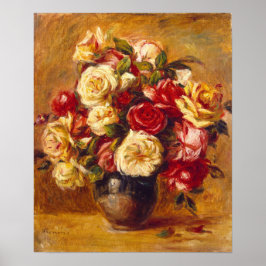 Bouquet of ro, Auguste Renoir Poster