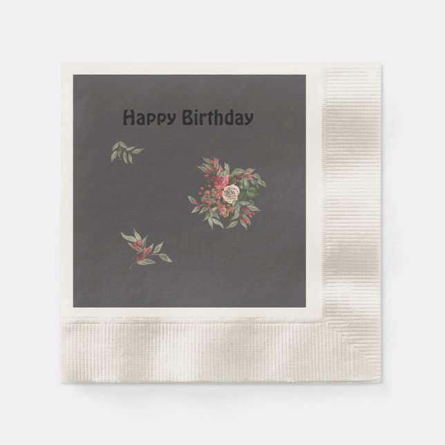 Bouquet of ro Pappersservett (Framsidan)