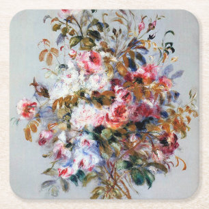 Bouquet of Ro, Renoir Underlägg Papper Kvadrat