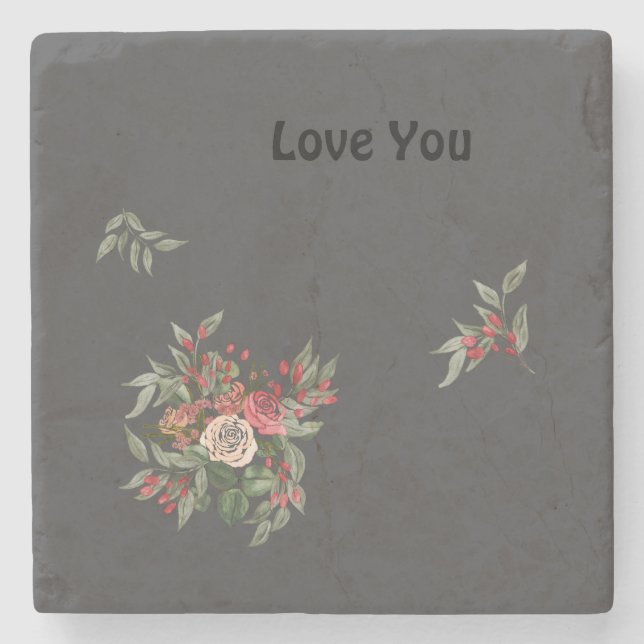 Bouquet of ro Stone Underlägg (Framsidan)