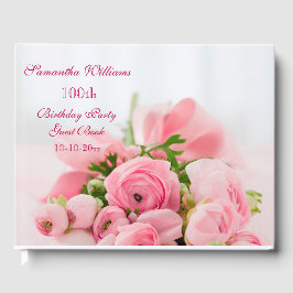 Bouquet of Rosa ros 100 Birthday Gästböcker