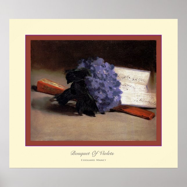 Bouquet of Violets ~ Edouard Manet Poster (Framsidan)