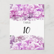 Bouquet-platskort för monokrom Rosa Bord