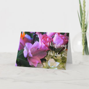 Bouquet Religiösa Bröllop Önskemål kort