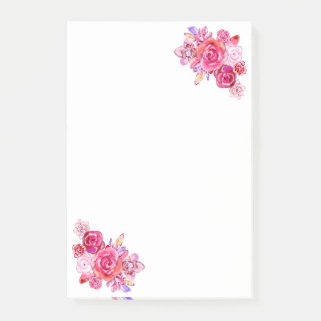 Bouquet Ro Flowers Post-it Block (Framsida)