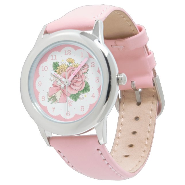 Bouquet (rosa) armbandsur (Vinklad)