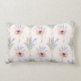 Bouquets i Lavender Provence Blommigt Dekorativ ku Lumbarkudde