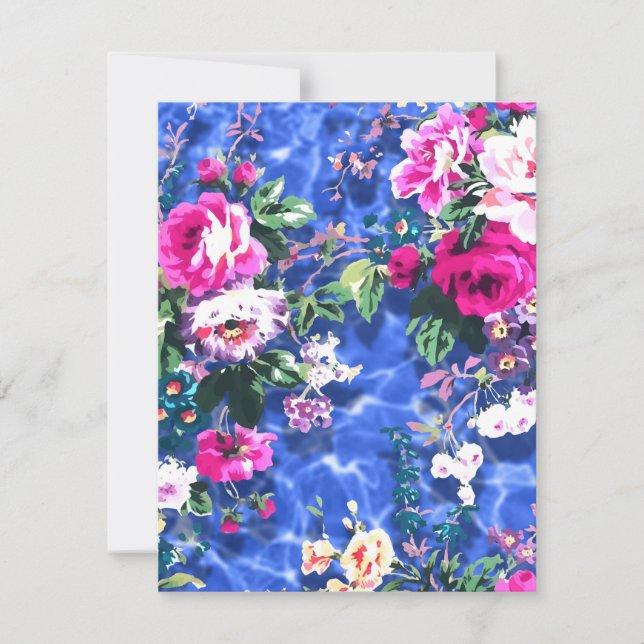 Bouquets med ro anteckningskort (Framsida)