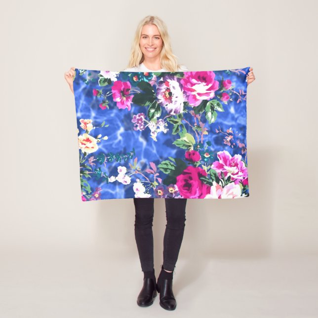 Bouquets med ro fleecefilt (På plats)