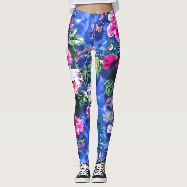 Bouquets med ro leggings (Framsida)