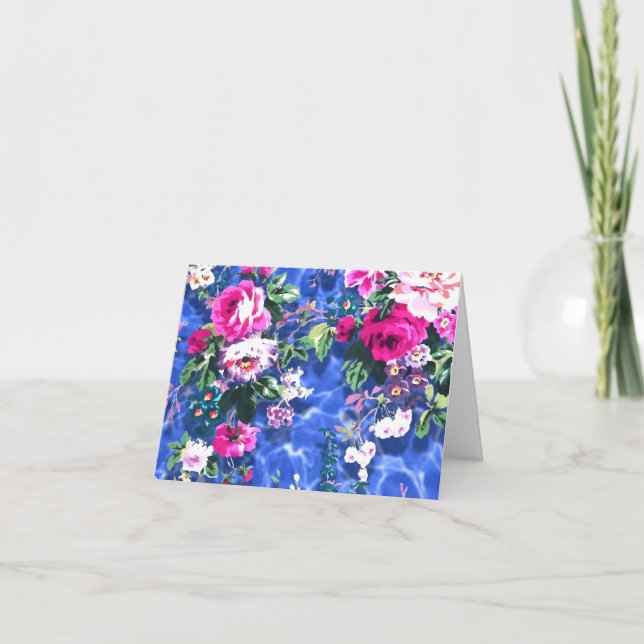 Bouquets med ro tack kort (Framsida)