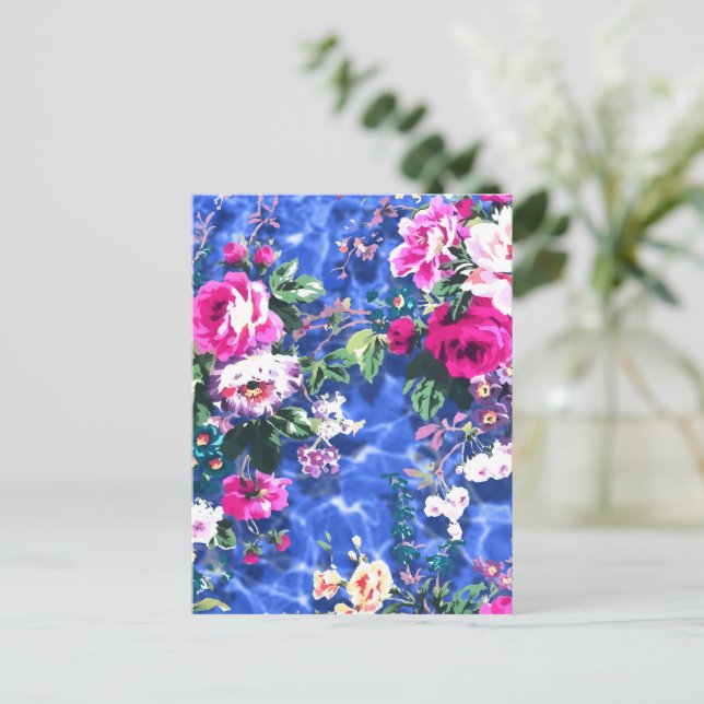 Bouquets med ro vykort (Stående Fram)