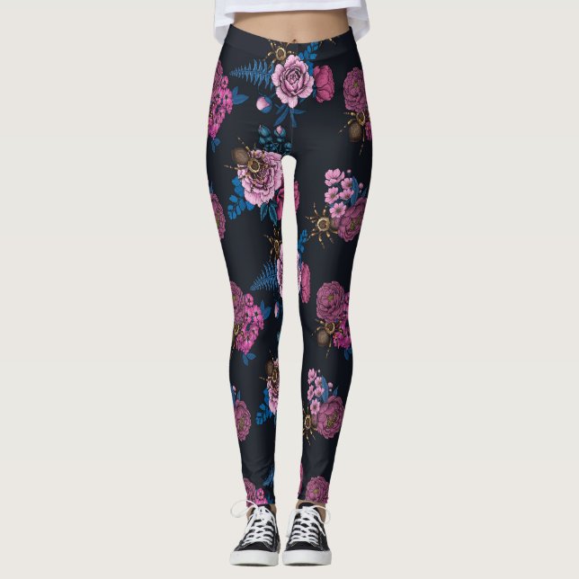 Bouquets och tarantula 2 leggings (Framsida)