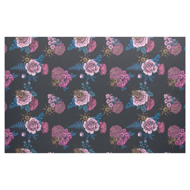 Bouquets och tarantula 2 tyg (Fat Quarter)