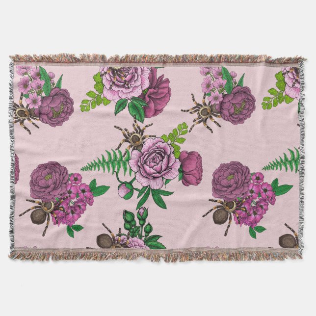 Bouquets och tarantula filt (Framsidan)