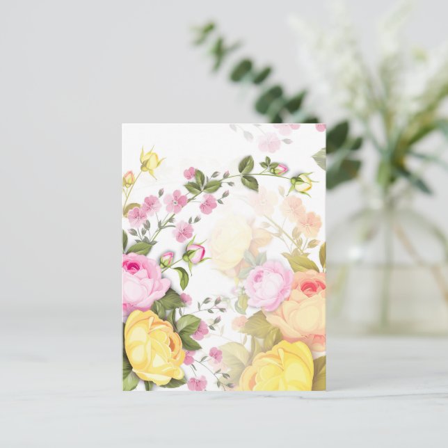 Bouquets of Ro 4 Helg Vykort (Stående Fram)