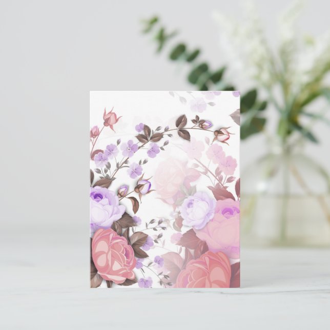Bouquets of Ro 5 Helg Vykort (Stående Fram)