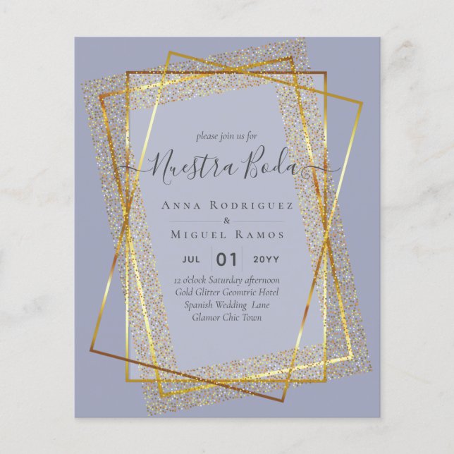 Bouraones de Boda, Spaniens budget Bröllop GULD (Framsida)