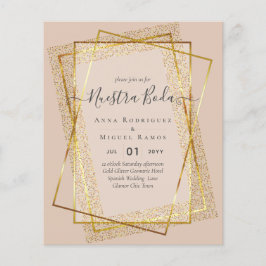 Bouraones de Boda, Spaniens budget Bröllop GULD Flygblad