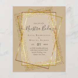 Bouraones de Boda, Spaniens budget Bröllop GULD Flygblad