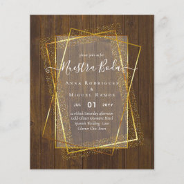Bouraones de Boda, Spaniens budget Bröllop GULD Flygblad