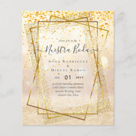 Bouraones de Boda, Spaniens budget Bröllop GULD Flygblad