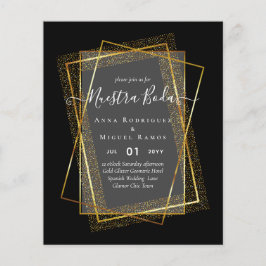 Bouraones de Boda, Spaniens budget Bröllop GULD Flygblad