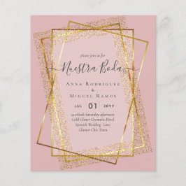 Bouraones de Boda, Spaniens budget Bröllop GULD Flygblad