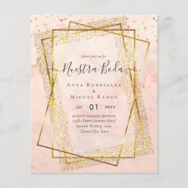 Bouraones de Boda, Spaniens budget Bröllop GULD Flygblad
