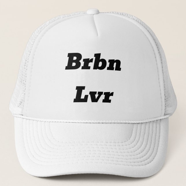 Bourbon-älskare present Truckerhatt  Keps (Framsida)