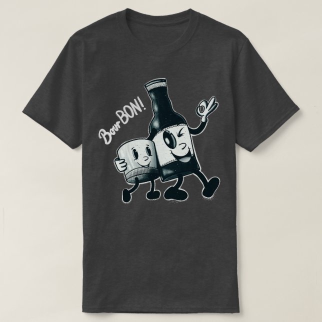 BourBon Älskare Rubber Hose Party T Shirt (Design framsida)