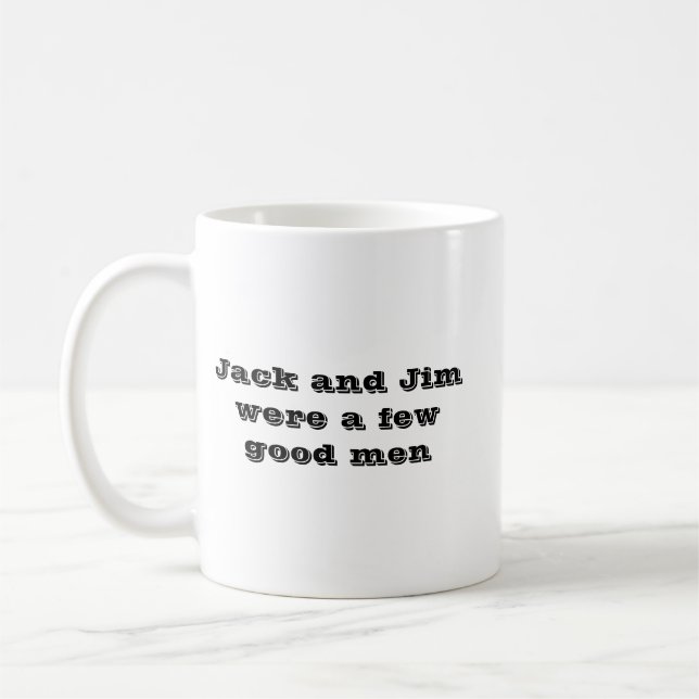 Bourbon-älskare svart och vit kaffemugg (Vänster)