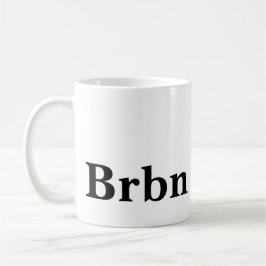Bourbon-älskare svart och vit kaffemugg