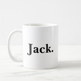 Bourbon-älskare svart och vit kaffemugg