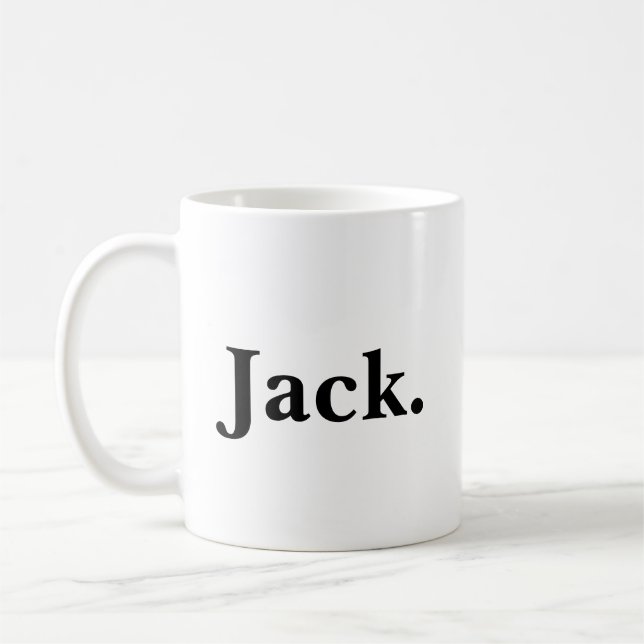 Bourbon-älskare svart och vit kaffemugg (Vänster)