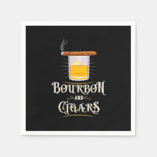 Bourbon And Cigars Pappersservett