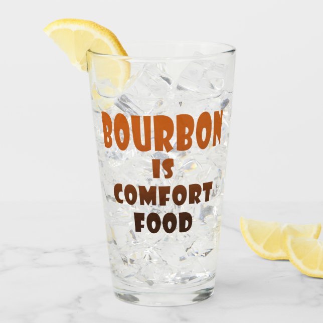 Bourbon är tröstmat dryck Highball Pint Glaskopp (Framsida Ice)