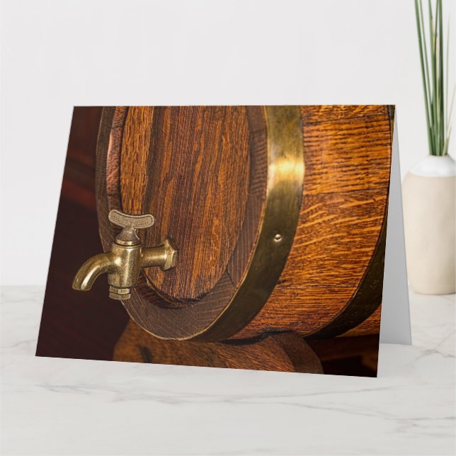 BOURBON BARREL BIRTHDAY BIG CARD KORT (Framsida)