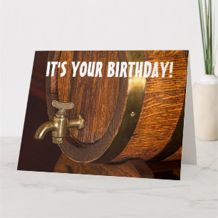 BOURBON BARREL BIRTHDAY BIG CARD KORT
