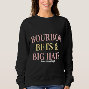 Bourbon Bets & Big Hats Retro Social Club Häst T Shirt