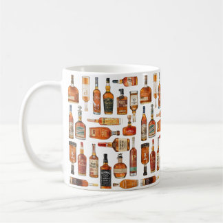 Bourbon Bottle Watercolor Mug Kaffemugg