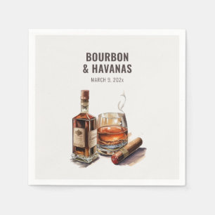Bourbon Cigar Sällskapsfest Servetter